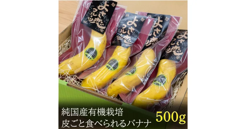 【ふるさと納税】 高級 バナナ 500g 以上 国産 有機栽培 高知初 糖度 25度以上 果物 フルーツ 高知県 須崎市