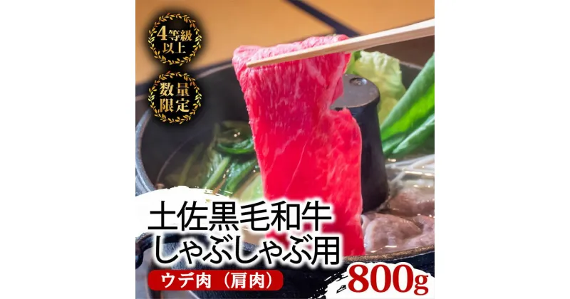 【ふるさと納税】 土佐 黒毛 和牛 しゃぶしゃぶ用 800g （ 400g × 2パック ） | 特撰 ウデ肉 肩肉 最上位等級 A4 A5 最高ランク 贅沢 しゃぶしゃぶ　鍋 スライス 焼肉用 小分け 冷凍 国産 牛肉 高知県 須崎 TM006