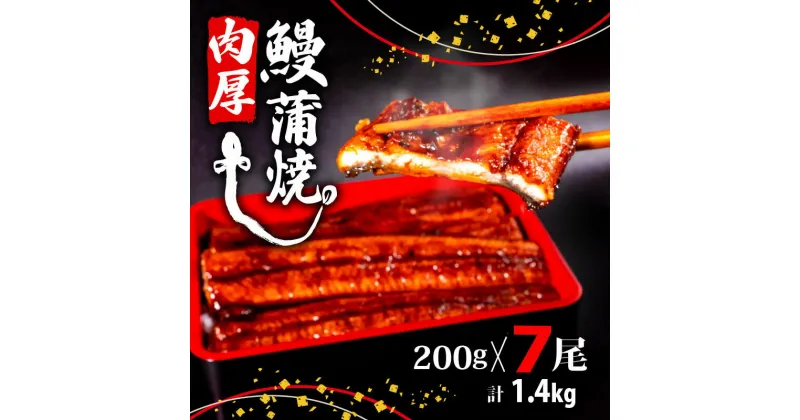 【ふるさと納税】 うなぎ蒲焼き 200g 7尾 セット 特大 うなぎ 鰻 うな重 タレ付き 肉厚 土用 丑の日 ふっくら 香ばしい うなぎ蒲焼き 鰻蒲焼 台湾産 養殖鰻 養殖うなぎ 冷凍 惣菜 真空パック 温めるだけ 簡単調理 高知県 須崎市