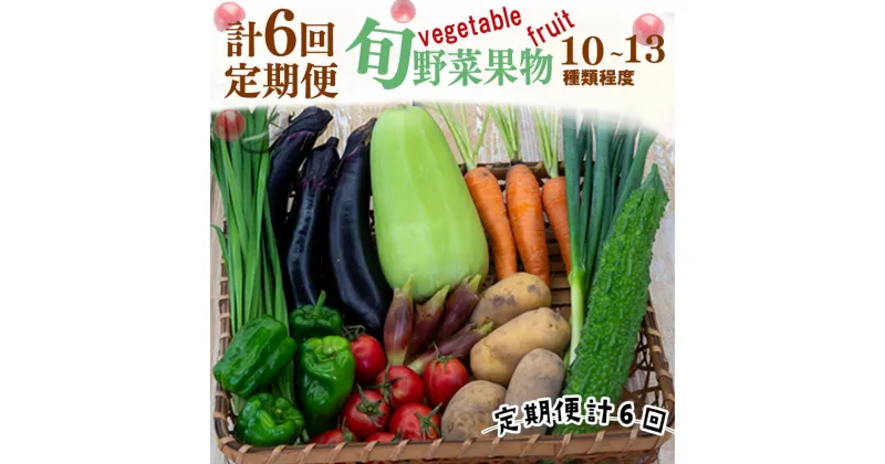 【ふるさと納税】 【 定期便 6回 】 野菜 果物 セット 10 から 13 種類 | お楽しみ やさい くだもの フルーツ 果物 セット 旬 春 夏 秋 冬 採れたて 新鮮 農家 直送 詰め合わせ 国産 季節 フレッシュ きゅうり ピーマン なす トマト 大根 白菜 頒布会 高知県 須崎市 ME2000_x