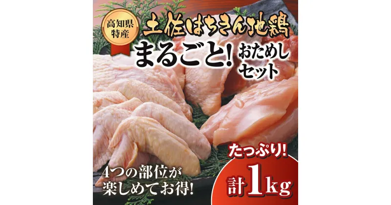 【ふるさと納税】 鶏肉 もも むね ささみ 手羽先 手羽元 丸ごと1羽 合計1kg以上 ブランド鶏 パック 鶏もも 肉 詰め合わせ 土佐はちきん地鶏 唐揚げ から揚げ からあげ用 高知県 須崎市