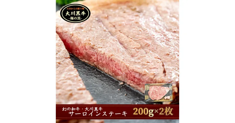 【ふるさと納税】 肉 牛肉 国産 黒毛 和牛 サーロイン ステーキ 400g 希少 幻の大川黒毛和牛 高知県 須崎市