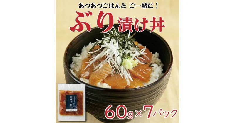 【ふるさと納税】 ぶり 漬丼 7食 お手軽 惣菜 お茶漬け 養殖 勘八 魚介類 高知県 須崎市 10000円