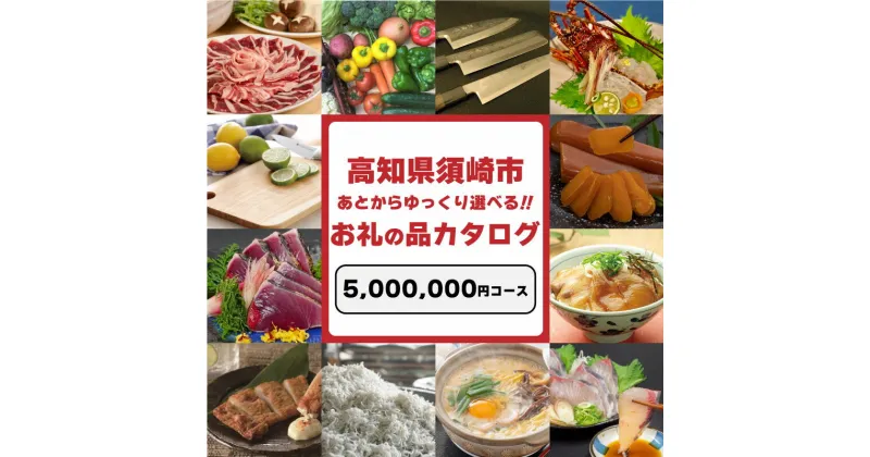 【ふるさと納税】 えらべる カタログ 寄附 5000000円 コース あとから 選べる ギフト 定期便 魚 肉 米 定期便 訳あり お楽しみ 500種類以上掲載 須崎市 ふるさと納税 カタログ 500万円 コース