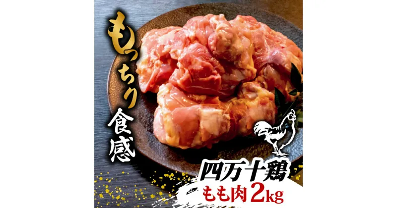 【ふるさと納税】銘柄鶏 四万十鶏 もも肉 2kg | 切身 カットでかんたん時短セット カット済み 鳥肉 とりにく 鶏もも 冷蔵 国産 ブランド 唐揚げ 煮物 鍋 チキン 南蛮 高知県 須崎市