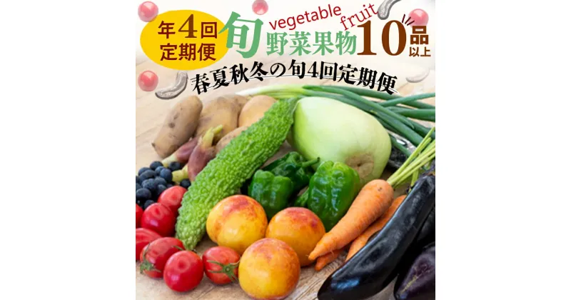 【ふるさと納税】 【 定期便 4回 】 野菜 ・ 果物 10 ～ 13 種類 セット | お楽しみ やさい フルーツ セット 旬 春 夏 秋 冬 採れたて 新鮮 農家 直送 詰め合わせ 国産 季節 フレッシュ ぶどう いちご スイカ きゅうり ピーマン なす トマト 大根 白菜 頒布会 高知県 須崎市