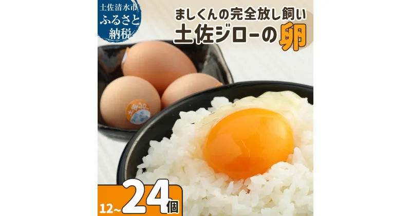 【ふるさと納税】ましくんの完全放し飼い土佐ジローの卵 選べる内容量 12個 24個 もみ殻梱包 ブランド卵 タマゴ 玉子 たまご 生卵 鶏卵 土佐地鶏 濃厚 新鮮 食品 プレゼント ギフト 送料無料 故郷納税 高知県 土佐清水市 送料無料 高知【R00176】