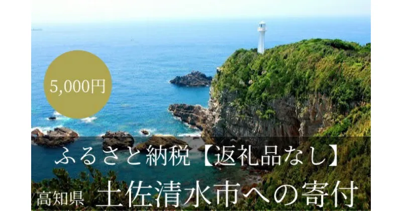 【ふるさと納税】【返礼品なしの応援3】高知県土佐清水市 足摺岬 大自然 さかなのまち まちづくり 5000円 5千円 ふるさと 地域 環境 海山川 遍路道 おまかせ 支援 応援 寄付金 寄付のみ 返礼品無し 高知県 高知 土佐清水 故郷納税 ふるさとのうぜい【R00003】