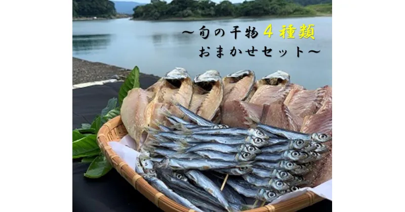 【ふるさと納税】旬の干物4種類おまかせセット　無添加 お楽しみ 干し魚 健康食品 おかず 惣菜 おつまみ 干物 国産 セット ひもの 干物 おまかせ 詰め合わせ お楽しみ セット 旬 季節の干物 冷凍配送 魚 高知県 土佐清水市 ふるさとのうぜい 故郷納税 返礼品 【R00764】