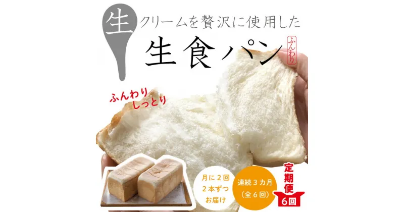 【ふるさと納税】22-345．【月2回定期便】パンのピノキオ特製　ふんわり生食パン2本セット（合計12本）【毎月2回3カ月間(全6回お届け)】 冷凍 高級食パン 食パン ふんわり しっとり 生食パン 朝食 おやつ 手作り ベーカリー 四万十 しまんと お取り寄せ 送料無料 定期便