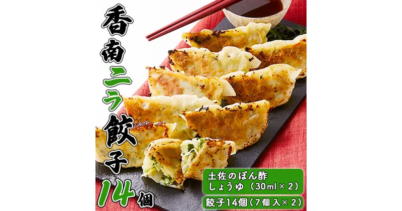 【ふるさと納税】ニラのまち香南市 香南ニラ餃子14個 – 送料無料 ぎょうざ ギョーザ ギョウザ 冷凍餃子 おかず おつまみ 晩御飯 しょうゆ付き 手作り スタミナ アレンジ お取り寄せ お祝い パーティー のし 高知県 香南市【冷凍】 tw-0005