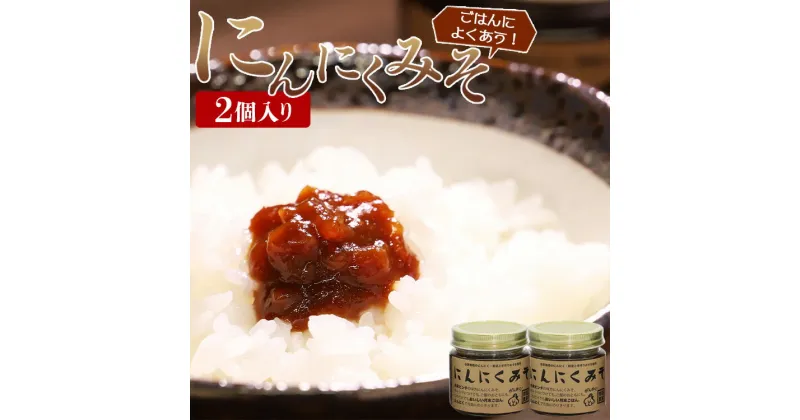 【ふるさと納税】南国農家 ごはんによくあう！にんにくみそ2個入り – 送料無料 のし対応可 朝食 晩御飯 トッピング 煮込み 隠し味 料理 調味料 特産品 ギフト 贈答 贈り物 高知県香南市【常温】 ng-0007