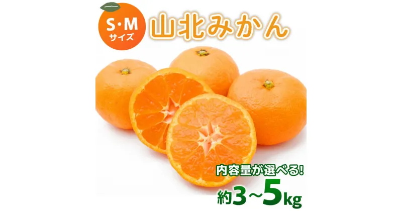 【ふるさと納税】【選べる内容量】山北みかん 秀品（S・Mサイズ）約3kg/約5kg – 果物 フルーツ 柑橘類 温州みかん ミカン 蜜柑 甘い おいしい 美味しい 山北みらい 高知県 香南市【常温】 Ryk-0035