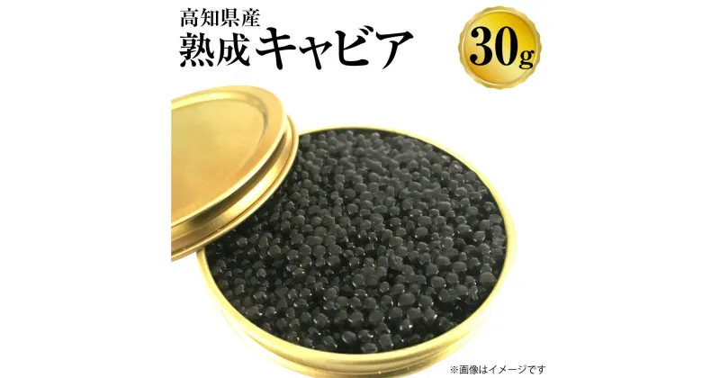 【ふるさと納税】高知県産 熟成キャビア 30g 化粧箱 シェルスプーン付 Black Jewel 魚卵 珍味 チョウザメ お取り寄せ 高知県 香美市 送料無料