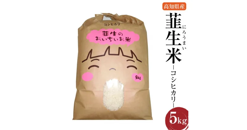 【ふるさと納税】【令和6年産】米コシヒカリ 韮生米 高知県産 5kg お届け 【2024年9月上旬~2025年1月下旬迄発送】 お米 米 コシヒカリ こしひかり 精米 ご飯 ごはん お取り寄せ 高知県 香美市 送料無料