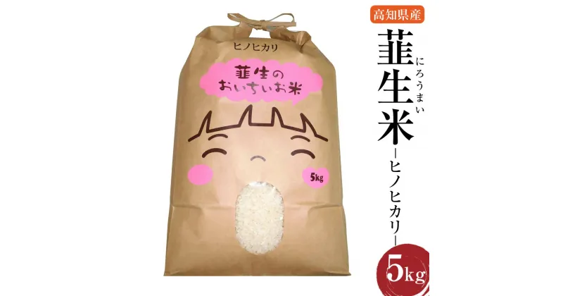 【ふるさと納税】【令和6年産】米ヒノヒカリ 韮生米 高知県産 5kg お届け 【2024年9月下旬~2025年1月下旬迄発送】お米 米 ヒノヒカリ ひのひかり 精米 ご飯 ごはん お取り寄せ 高知県 香美市 送料無料