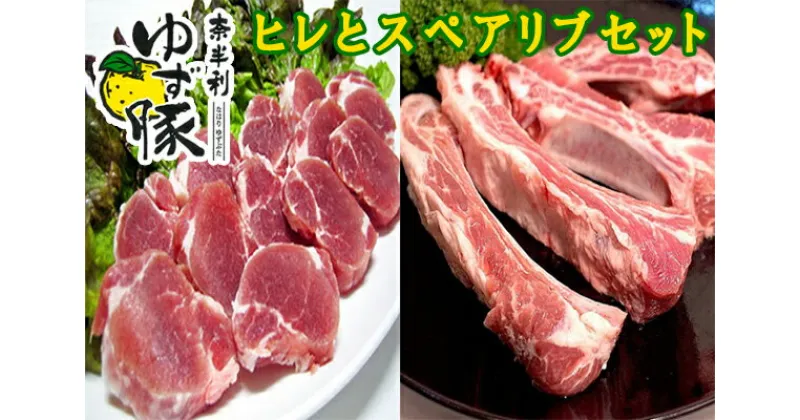 【ふるさと納税】奈半利ゆず豚ヒレとスペアリブセット　豚肉 スペアリブ ヒレ ゆず豚 高知県 奈半利町