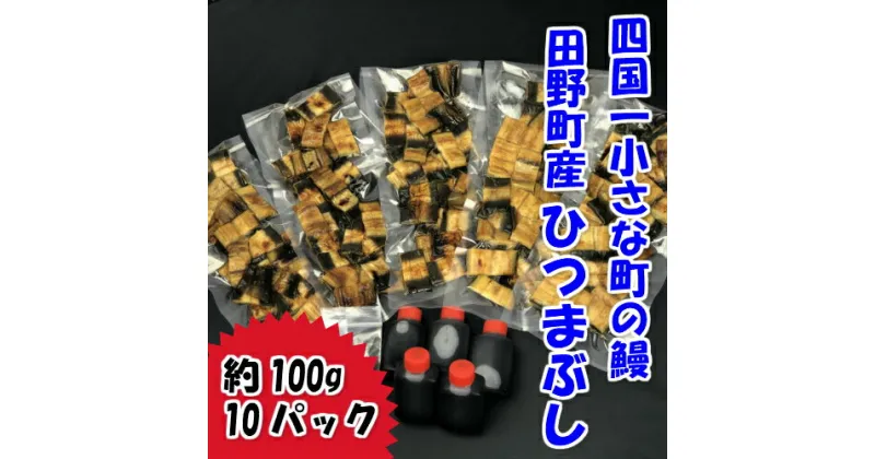 【ふるさと納税】◇冷凍◇　〜四国一小さなまち〜　田野町産うなぎのひつまぶし（10パック）タレ・山椒・ワサビ付き 100g×10パック ひつまぶし ヒツマブシ うなぎ 鰻 ウナギ 国産 高知県産 特製タレ 冷凍 配送 真空パック 高知 ふるさとのうぜい 故郷納税 45000円 返礼品