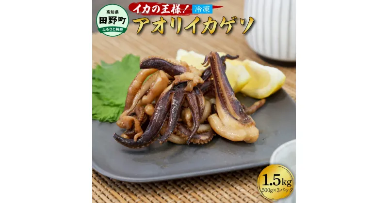 【ふるさと納税】イカの王様★アオリイカのゲソ 1.5kg アオリイカ ゲソ 500g×3パック 1500g 1.5キロ イカ いか 烏賊 魚介類 げそ いかげそ 焼き 唐揚げ おつまみ 美味しい 柔らかい 冷凍 配送 国産 高知県 田野町 ふるさとのうぜい 故郷納税 返礼品