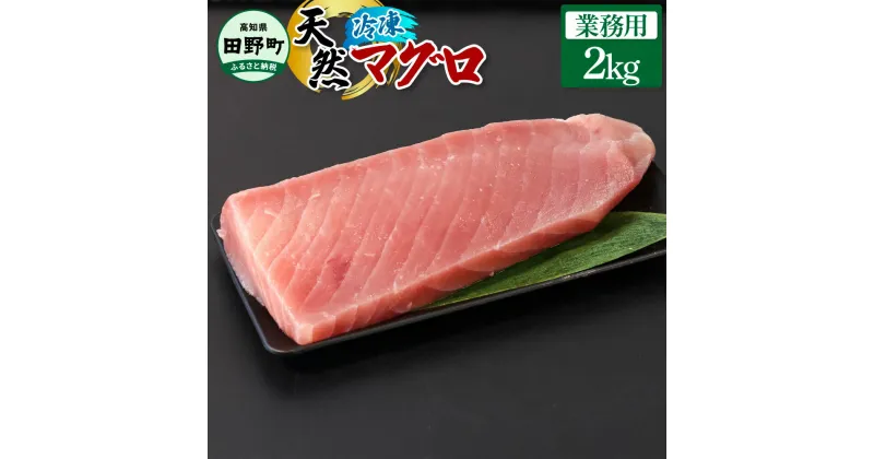 【ふるさと納税】～四国一小さなまち～ 業務用 天然まぐろ 2kg 2キロ マグロ 鮪 赤身 刺身 刺し身 さしみ 魚 魚介 海鮮 海鮮丼 寿司 海の幸 おかず おつまみ 惣菜 おいしい キハダ メバチ お取り寄せ 冷凍 配送 高知県 田野町 ふるさとのうぜい 故郷納税 返礼品