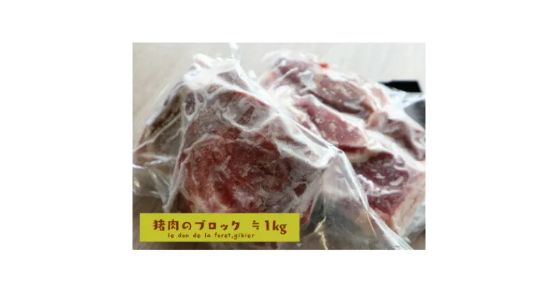 【ふるさと納税】いのしし肉(ブロック)約1kg(約500g×2パック)【土佐の里山グループLLC】【配送不可地域：離島】【1512109】