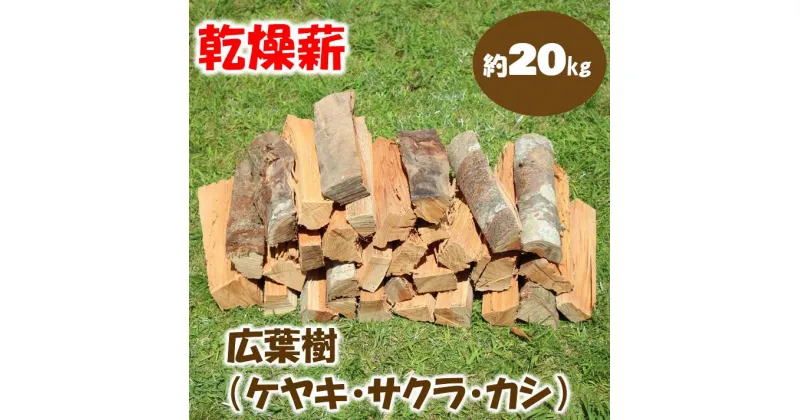 【ふるさと納税】乾燥薪（ 広葉樹 ） 20kg　キャンプ アウトドア 焚き火 焚火 薪ストーブ 暖炉 高知県 馬路村 [551]