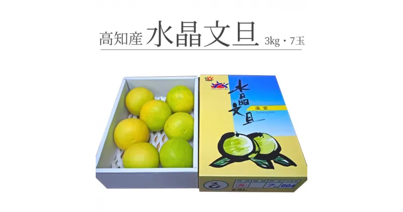 【ふるさと納税】数量限定 高知産 水晶文旦3kg・5～7玉入＜土佐市共通返礼品＞【s-kensyo】甘い　大玉　小玉　贈答　ぶんたん　分担