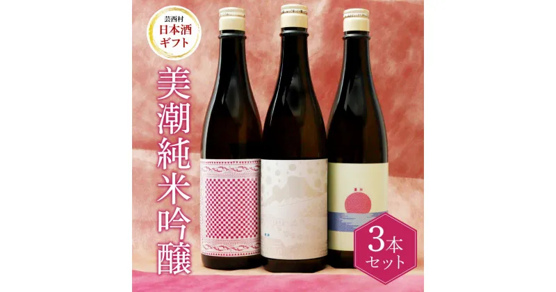 【ふるさと納税】 美潮 純米吟醸3本セット 高知県 芸西村 返礼品 日本酒 お酒 仙頭酒造 ふるさと納税限定 720ml 飲み比べセット のみくらべ 雄町 きたしずく お祝い 贈答品 箱入り ギフト 贈り物 プレゼント 送料無料 お取り寄せ 飲みやすい甘口 果実味 お中元 御中元 のし