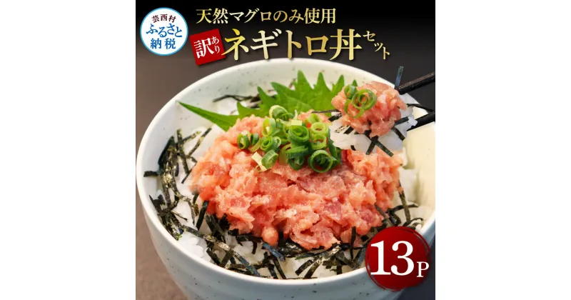 【ふるさと納税】訳あり 天然マグロのねぎとろ丼セット (65g×13パック) 簡易包装 ご自宅用 訳アリ わけあり 高知県 返礼品 12000円 海鮮 天然 まぐろたたき まぐろ ネギトロ丼 海鮮丼 お寿司 軍艦巻き 手巻寿司 便利 かんたん 小分け 13人前