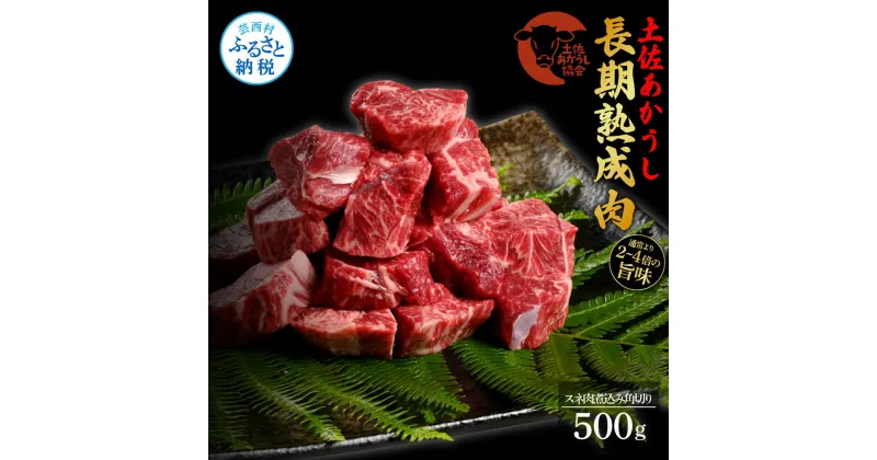 【ふるさと納税】天下味 エイジング工法 熟成肉 土佐あかうし 特選スネ肉 煮込み角切り 500g エイジングビーフ スネ肉 国産 あか牛 赤牛 肉 牛肉 和牛 人気 老舗焼肉店 冷凍 新鮮 真空パック 高級 お祝い 高知 高知県 芸西村 故郷納税 12000円 返礼品 贈答品 ギフト