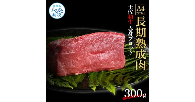 【ふるさと納税】天下味 エイジング工法 熟成肉 土佐和牛 特選赤身ブロック 300g エイジングビーフ 赤身 牛 ブロック 国産 肉 牛肉 和牛 人気 老舗焼肉店 冷凍 食品 新鮮 真空パック 高級 お祝い 高知 高知県 芸西村 故郷納税 15000円 返礼品 贈り物 贈答 ギフト