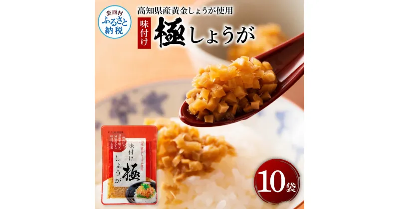 【ふるさと納税】味付け極しょうが110g×10袋 しょうが ショウガ 生姜 生ふりかけ 坂田信夫商店 黄金しょうが 高知 国産 料理 おかず 調味料 ご飯のお供 混ぜご飯 刻み生姜 話題 ふるさとのうぜい 故郷納税 7000円 返礼品 高知県産