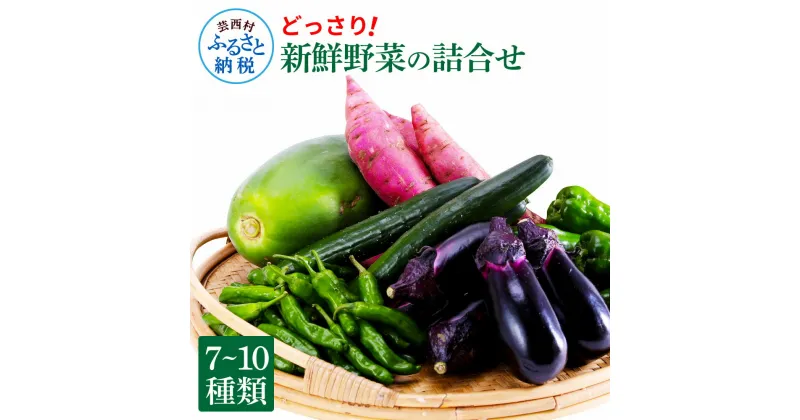 【ふるさと納税】どっさり！新鮮野菜の詰合せ 7～10種類 ピーマン 茄子 なす ナス おまかせ 特産品 野菜 やさい 野菜セット おかず 健康 新鮮 詰め合わせ お楽しみ セット お取り寄せ 通販 冷蔵 配送 国産 食品 食材 ふるさとのうぜい 故郷納税 高知県 返礼品 9000円