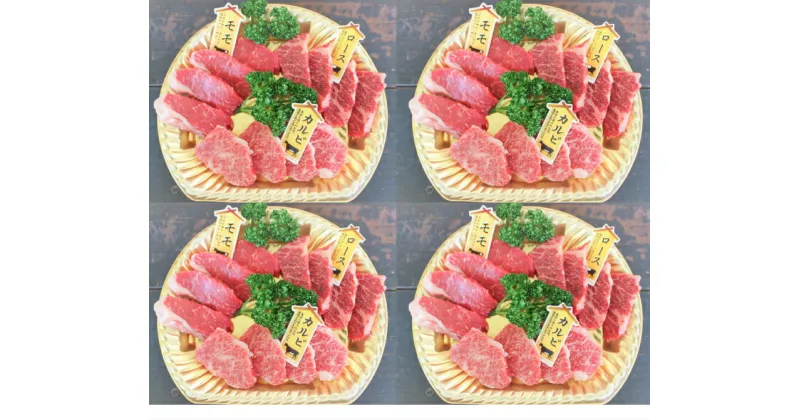 【ふるさと納税】土佐あかうし焼肉3種盛　1人前(200g)×4P