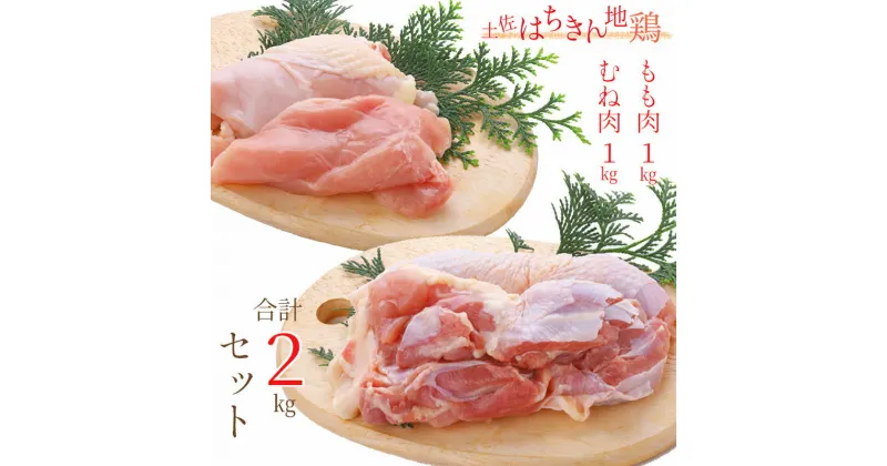 【ふるさと納税】土佐はちきん地鶏 もも肉1kg＋むね肉1kgセット 地鶏 モモ肉 ムネ肉 胸肉 鶏肉 とり肉 とりにく 肉 高知県 大川村 F6R-034