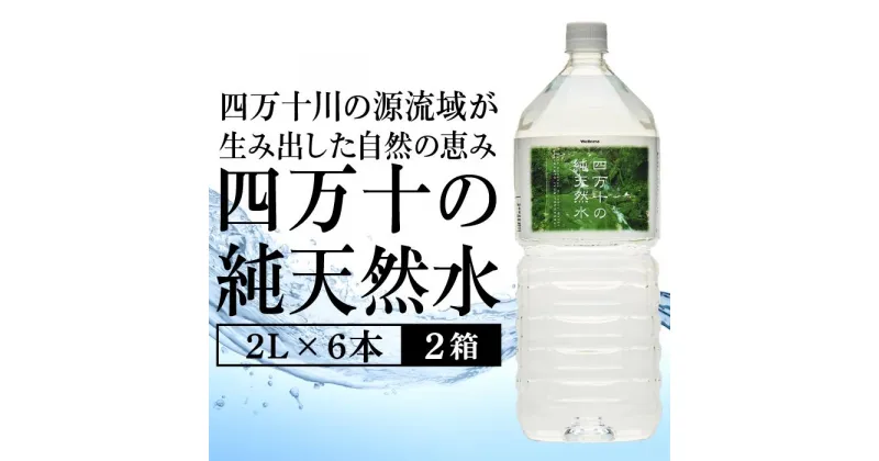 【ふるさと納税】 ミネラルウォーター 2L × 6本 2ケース ペットボトル 四万十 純天然水 水 軟水 2リットル 四万十川