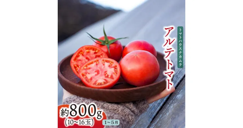 【ふるさと納税】＜アルテトマト お試し 約800g（10～16玉）×1箱＞フルーツトマト 高知県 佐川町 トマトハウスナカムラ 【常温】 栽培期間中化学農薬・化学肥料不使用　＜2025年1月～5月頃まで発送＞