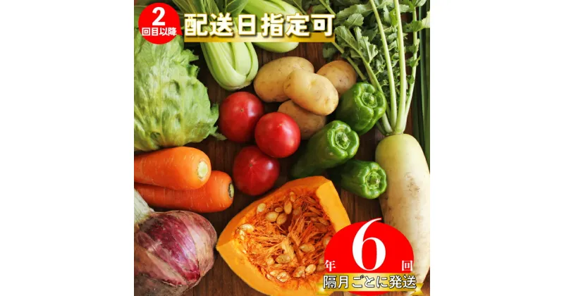 【ふるさと納税】年6回発送！＜南国高知から直送！旬の季節のお野菜定期便（7～9品）＞高知県 佐川町 野菜セット　野菜便 詰め合わせ 旬の時期にお届け 2回目以降、着日時間指定可能【冷蔵】こうち育ち 2ヶ月に1回発送