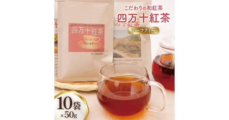 【ふるさと納税】四万十紅茶＜リーフティー＞50g×10袋 [秀平農園 高知県 津野町 26am0006] 紅茶 お茶 茶葉 ティータイム 常温