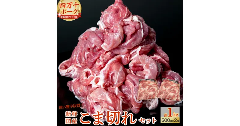 【ふるさと納税】 ◆丁度いい1.0kg◆四万十町産◆新鮮国産ブランド豚こま切れセット 国産 ぶた肉 豚肉 肉 お肉 国産豚肉 国産ぶた肉 コマ切れ こま切れ 冷凍 Adf-A24