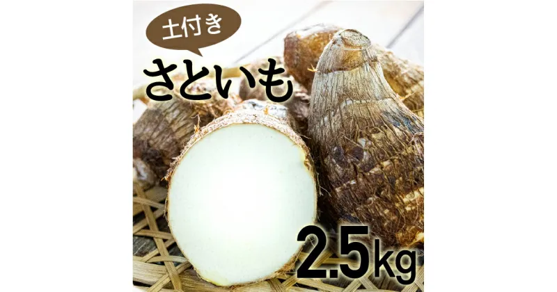 【ふるさと納税】四万十町産「土付きさといも」2.5kg Fiz-A03 農産物 新鮮 里芋 里いも 野菜