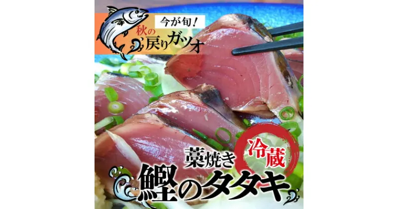 【ふるさと納税】【先行予約】 戻りガツオ 鰹のタタキ セット（800g～1kg）鰹 藁焼き カツオ かつお たたき カツオのたたき かつおのたたき 高知 シーズン旬もの！薬味（ニンニク、刻みネギ、スライス玉ネギ） 手作りの味 タタキのタレ付き 捕れたて鰹を発送 Ekd-01