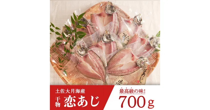 【ふるさと納税】土佐大月海産　高級アジの干物 恋あじ 700g