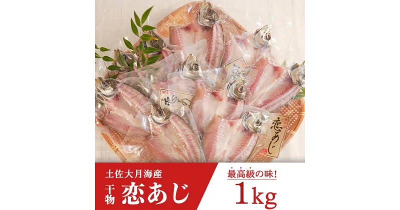 【ふるさと納税】土佐大月海産　高級アジの干物 恋あじ　1kg