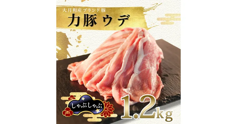 【ふるさと納税】【高知県 大月町産ブランド豚】力豚　ウデ肉1.2kg