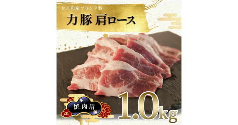 【ふるさと納税】【高知県 大月町産ブランド豚】力豚肩ロース　焼き肉用1kg