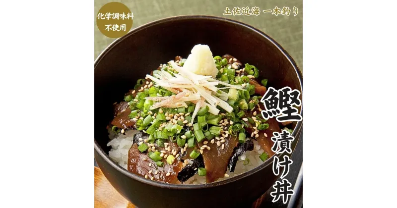 【ふるさと納税】［1306］土佐近海一本釣りかつお漬け丼