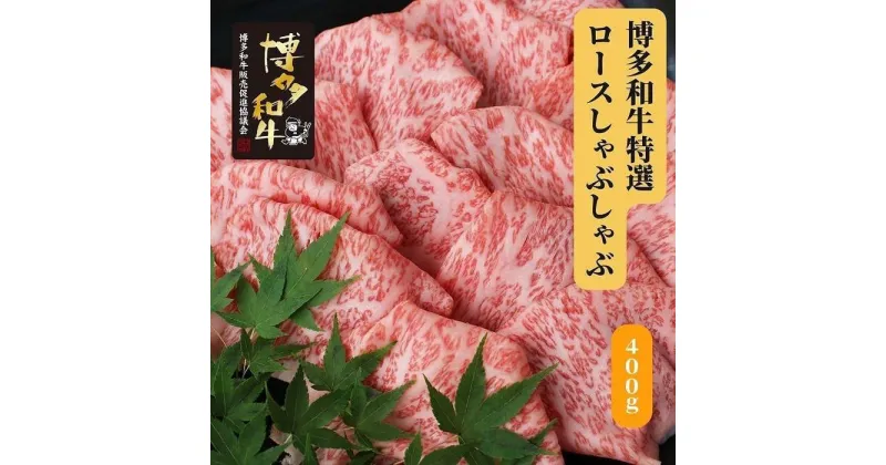 【ふるさと納税】博多和牛　特選しゃぶしゃぶ(400g)