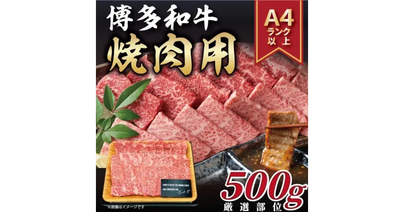 【ふるさと納税】博多和牛焼肉用　500g