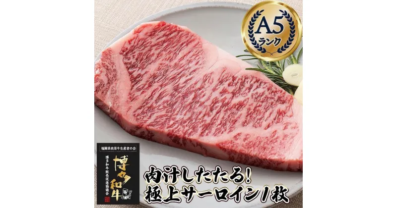 【ふるさと納税】肉汁したたる 極上 サーロインステーキ 1枚 200g 博多和牛A5ランク